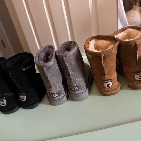 Toddler Winter Boot lot, Bearpaw + Ugg sz 7. NEW
